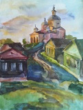 Вязьма. Акварель. Автор: Качнова Е.Ю.