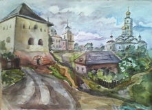 Вязьма. Акварель. Автор: Качнова Е.Ю.